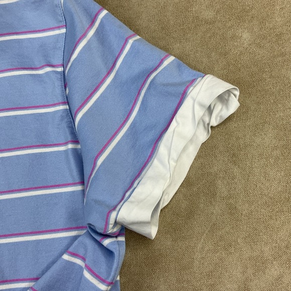 Magnolia Lane Masters Polo Shirt Golf Striped Short Sleeve Pima Cotton Women L - Picture 9 of 9